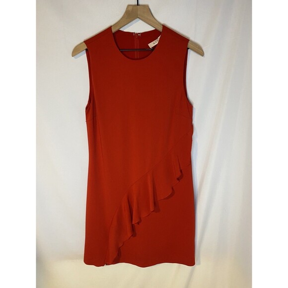 ALC Clarence Ruffled Front Red Dress Size 10 NWT - Picture 1 of 6